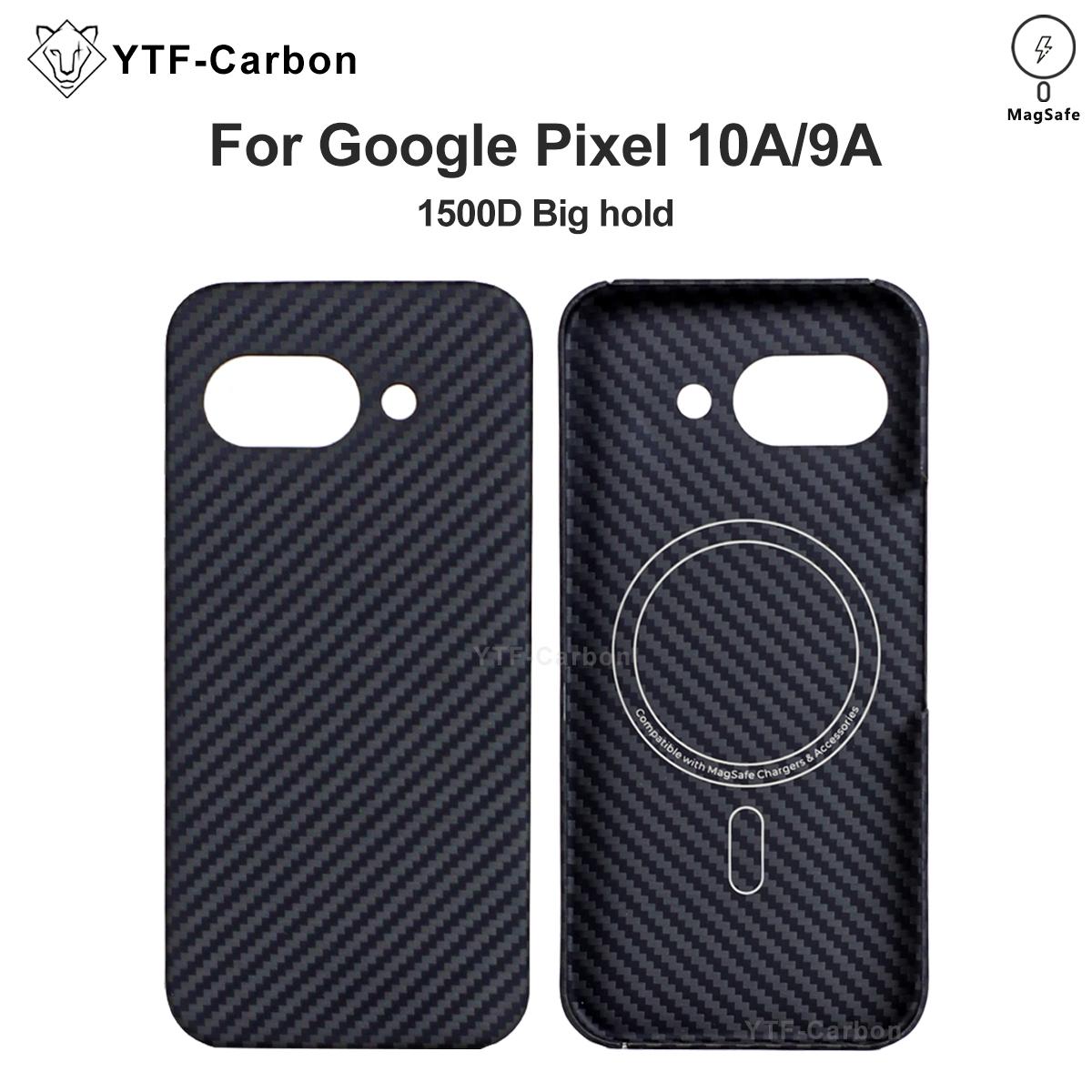 YTF Magnetic Case For Google Pixel 10A 9A Aramid Fiber phone case for magnetic 10A Thin Luxury 9A cover protective Kevlar case Google Pixel 9a
