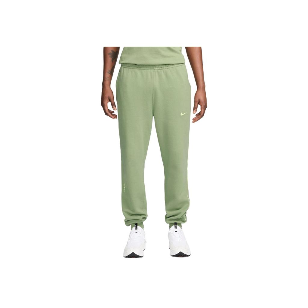 Nike X NOCTA Fleece CS Sweatpant Oil Green/Light Liquid Lime Men Streetwear FN7661-386