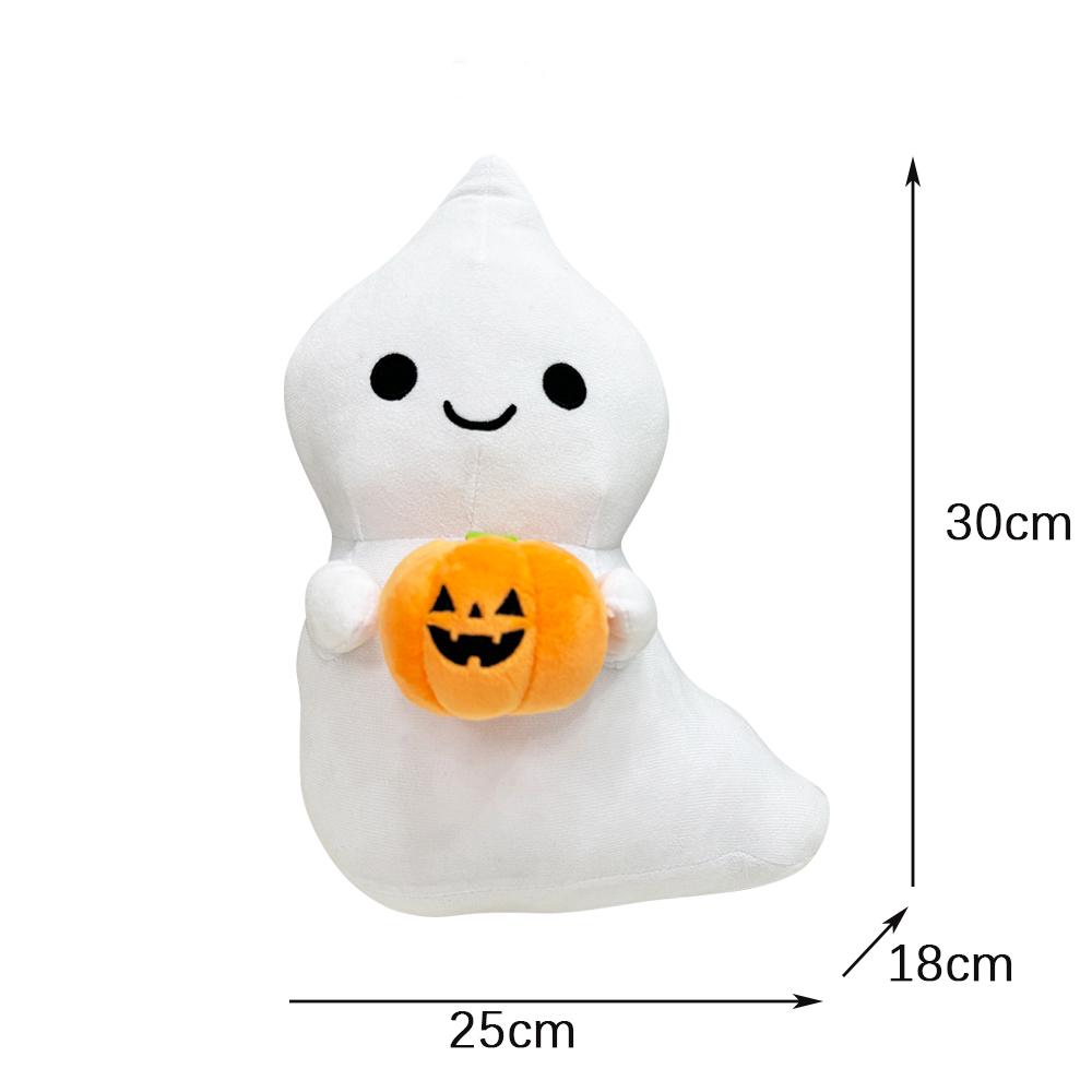 

Non-Toxic Treasuringu Happy Halloween Skull Plush Toys Kawaii Ghost Pillow Pumpkin Shoulder Bags Horror Skull Fluffy Dolls
