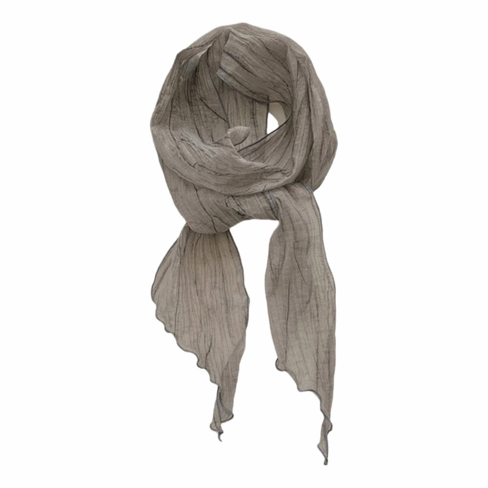 

Fashion Multicolor Scarves Thin Photo Props Neckerchief Versatile Scarf Neck Wraps Spring Autumn сірий