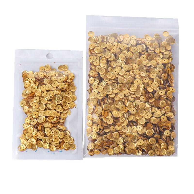 6mm Iridescent Silver Sequins: Laser Embossed Curved Pieces for DIY Embroidery, Wedding Dress Accessories, and Craft Ornaments.