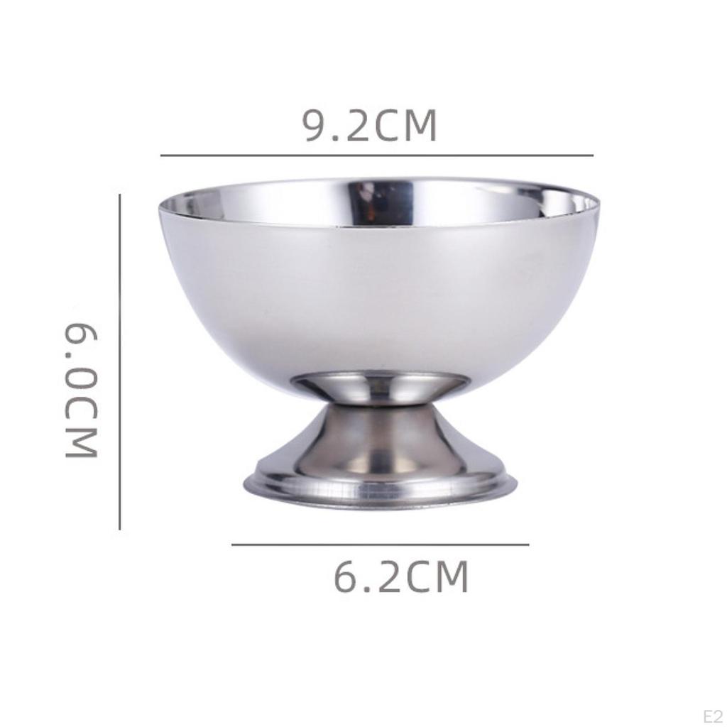 Cereal Bowl Dessert Display Footed Fruit Salad Ice Cream for Home