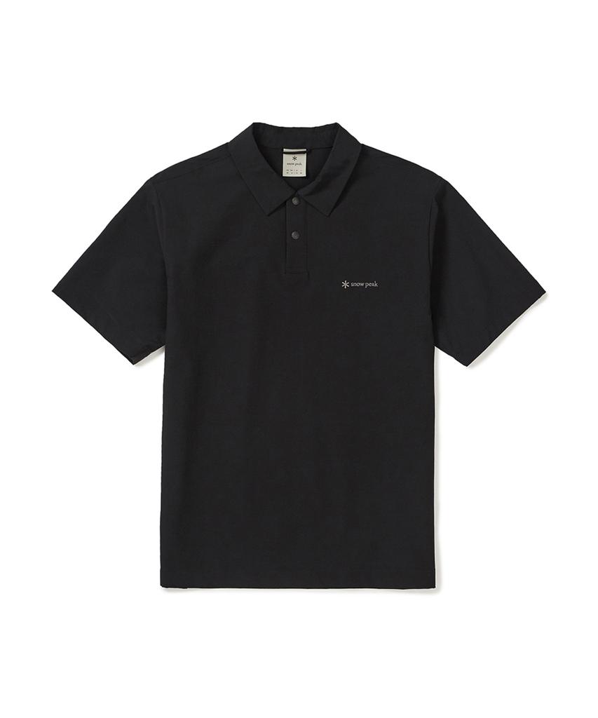 SNOWPEAK APPAREL Cordura Short Sleeve Polo Shirt (S25Mmpps02) Black