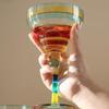 270ml Δημιουργικά Ποτήρια Κρασιού Margarita Χειροποίητα Πολύχρωμο Ποτήρι Κοκτέιλ Ευρώπη Ποτήρι Γοβάκι Ποτήρι Σαμπάνιας Δημιουργικό Ποτήρι Κρασιού Μπαρ