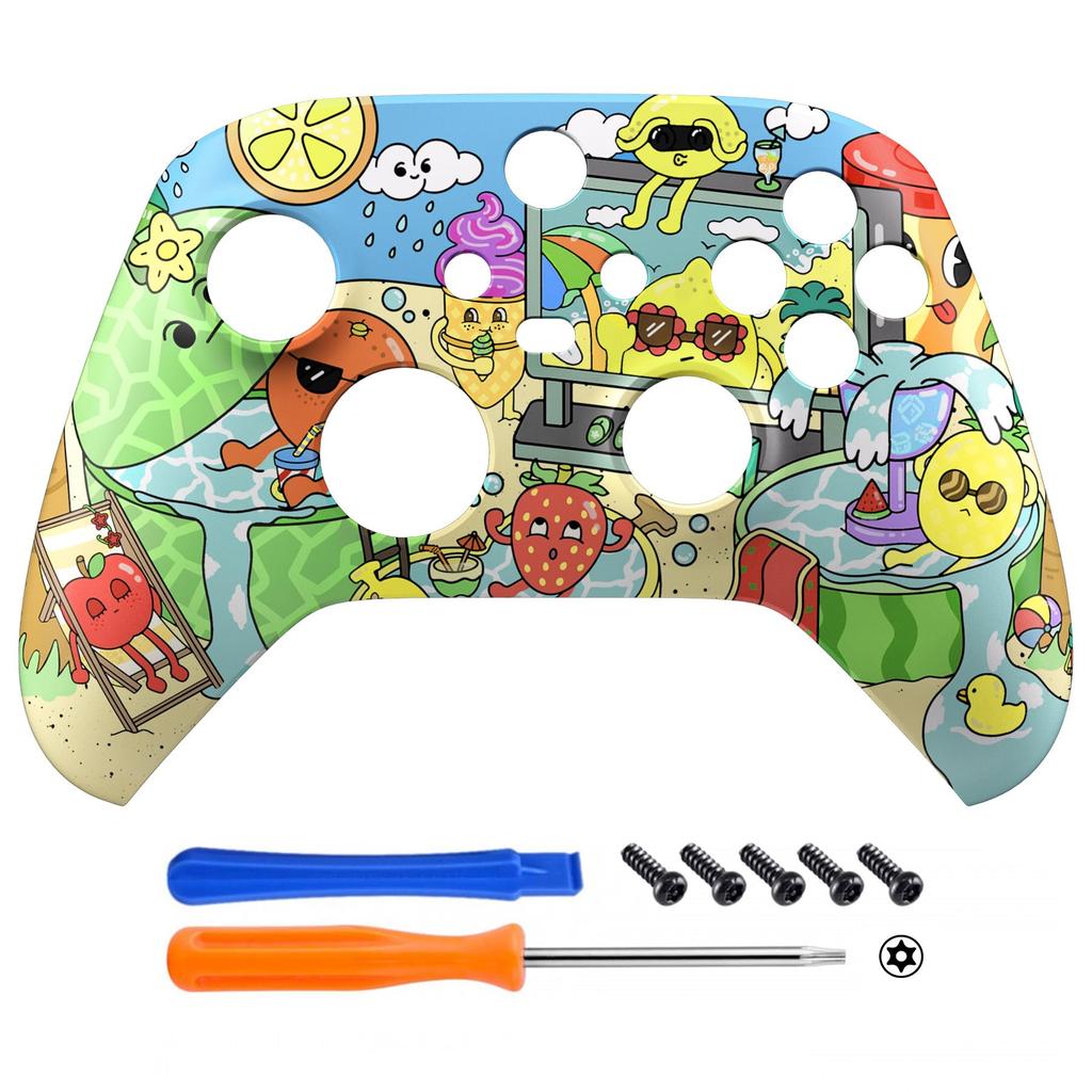 custom faceplate shell for Xbox Series featuring a cute design and soft touch front cover for Xbox Series and Xbox Core not eXtremeRate's X/S, X/S
