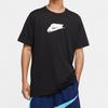Nike T Shirts Men's Black Crew Neck Moderate Straight Fit CV1096-010