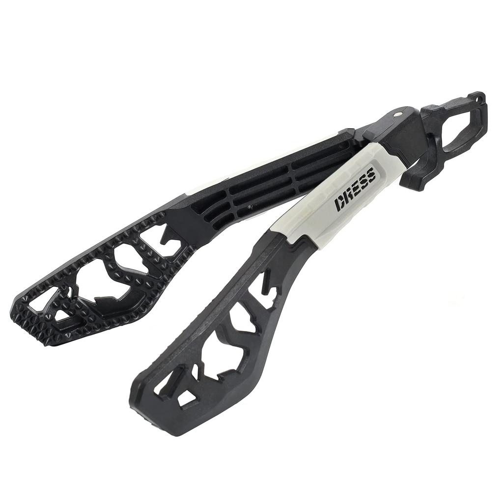 DRESS DinoGrip EVO Black Gray Fish Grip Fish Holding Ultra Lightweight 70g + Pliers,
