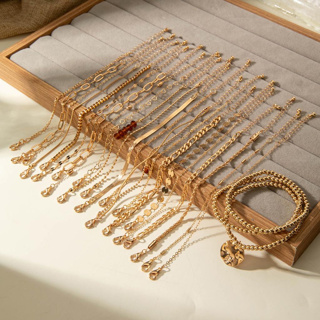 Jewelry ins wind stacked bracelet set, simple multi-layer bracelet wholesale