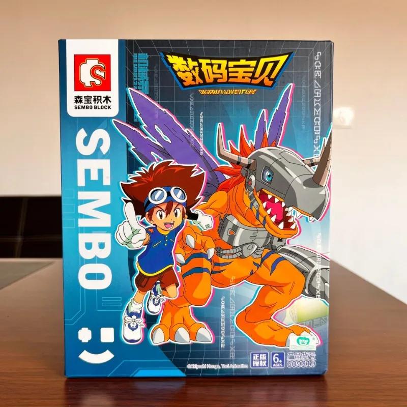 Digimon Building Blocks Kawaii Yagami Taichi Agumon Model Educational Assembly Childrens Toys Birthday Gift Gabumon Figure