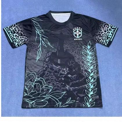 2025 Summer New Men's T-Shirt, Brazilian Football Shirt, City Edition Training Football Shirt, Breathable