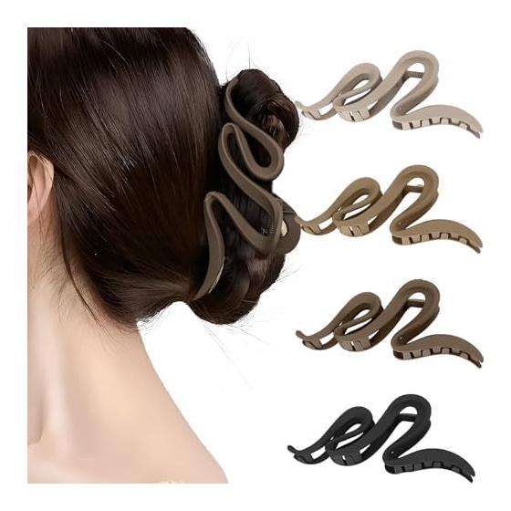 Set of 4 Hair Clips, Large Hair Clips, Hair Clips, Tightly Holding, Hair Clips, Large Bun Clips, Large, Stylish, Hair Accessories, Hair Ornaments,