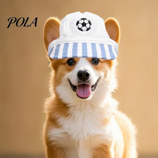 Pet Football Hat, Lightweight Breathable Dog Baseball Cap, Adjustable Strap Cap with Ear Holes for Dogs Cats, Outdoor Sun Protection Cap