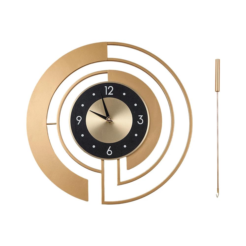 Voltsify 18Inch Modern Decorative Non-Ticking Wall Clock with Pendulum for Living Room Study Office