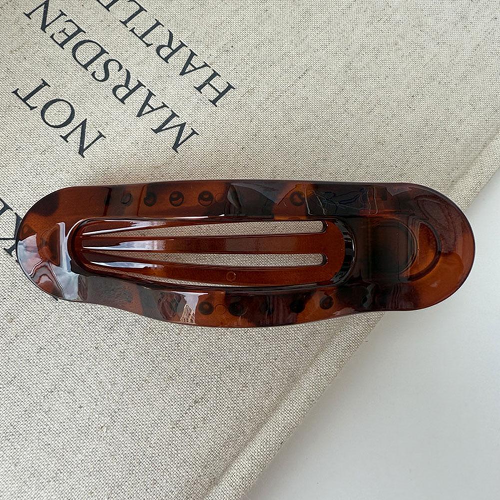Korean Acetic Acid Long Hair Clip Leopard Duckbill Clip Spoon Clip Spring Clip Womens Fashion Hair Accessories Headpiece