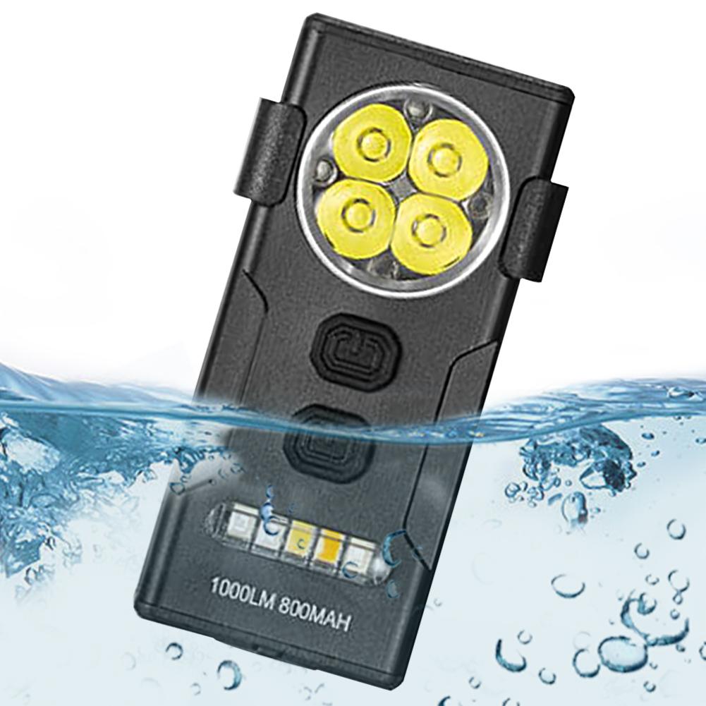 Keychain Flashlight Small Pocket Flashlight USB Charging Camping Flashlight Multi Light Modes Multi-Function for Outdoor Fishing
