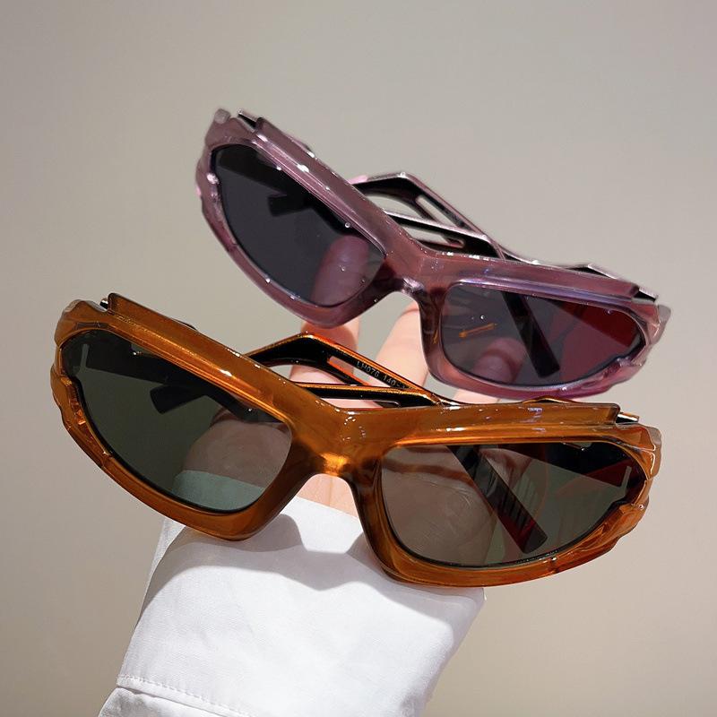 Vintage Y2K Steampunk Sunglasses Luxury Designer Punk Future Sun Glasses Sport Goggles for Women Men Riding Shades