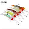 Luminous Lead-Head Segmented Shrimp Lure, Soft Five-Section Shrimp Bait with Weight.