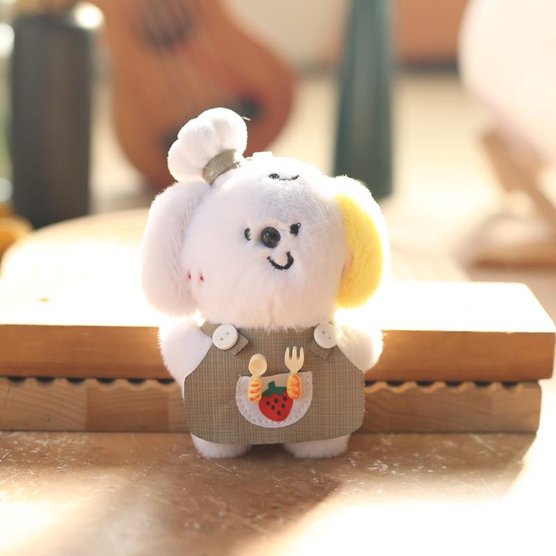 

Chef Puppy Plush Toy Keychain Backpack Charm Pp Cotton Gift For Kids Girls Strawberry