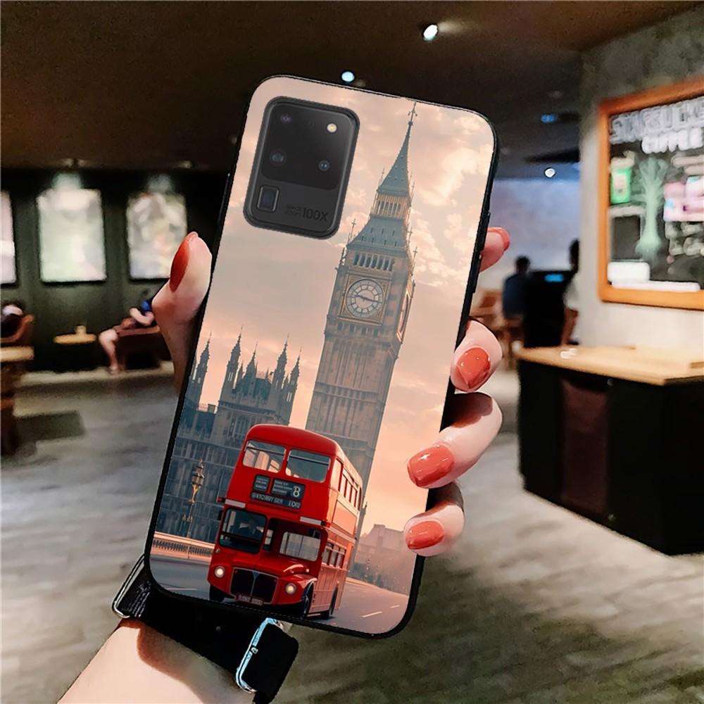 London Bus England Telephone Phone Case For Samsung S 9 10 20 21 22 23 30 23 24 plus lite Ultra FE S10lite Fundas