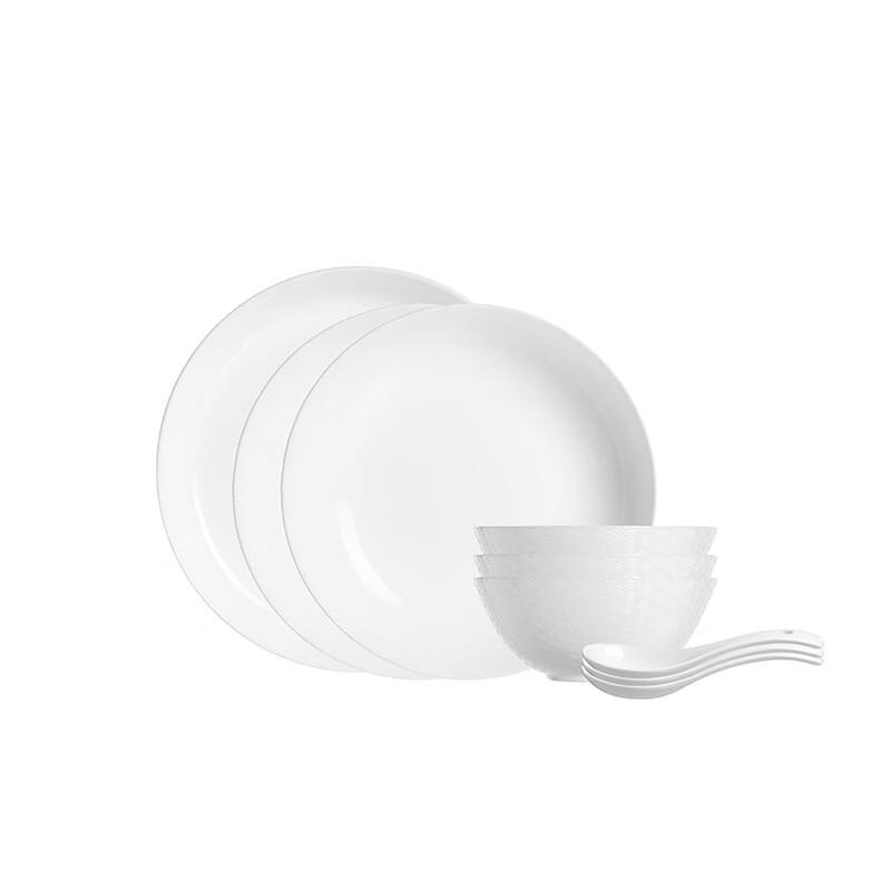 Luminarc Auspicious Cloud Embossed 9-Piece Dinnerware Set