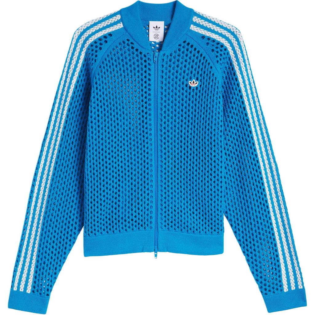 Adidas Originals X CLOT FW24 Komfortabel Mote Mesh Strikket Topp Unisex Topper Blå JF4268