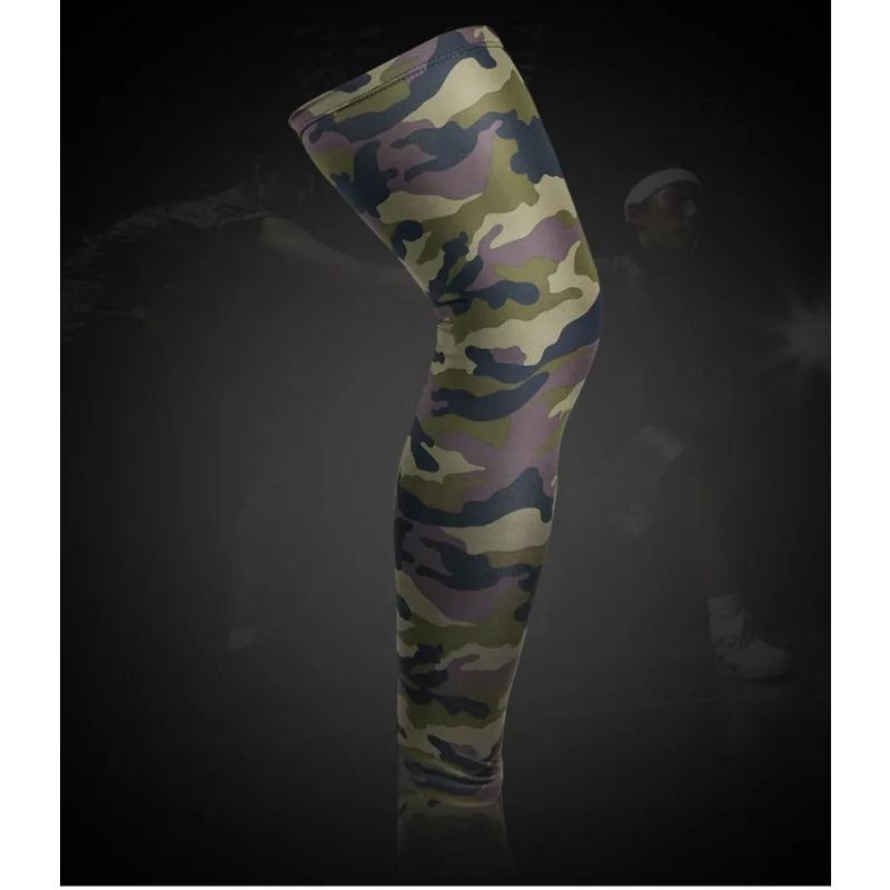 Genouillères de Football Basketball Genouillère Manchon de Jambe Support de Genou Protection Respirante Camouflage Respirant