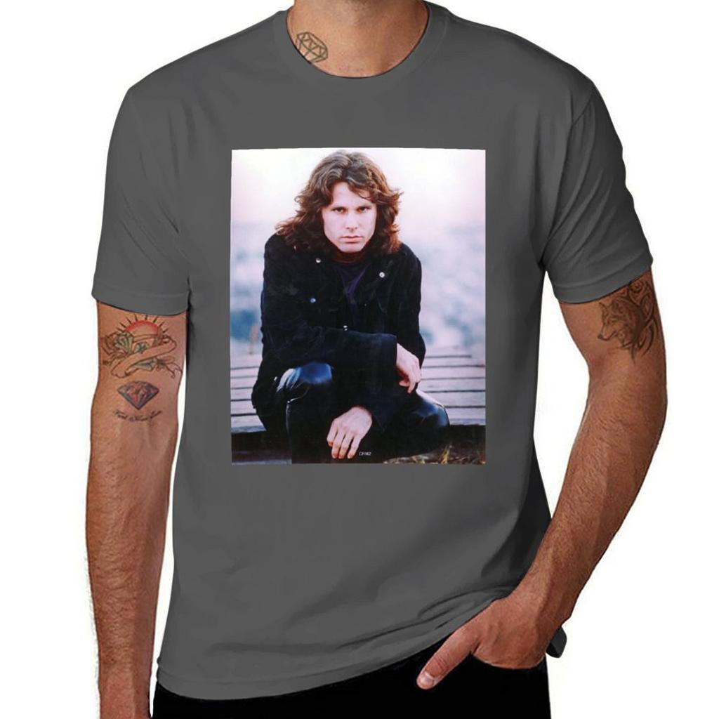 Jim Morrison Art Tshirt Classic Print Short Sleeve Shirt