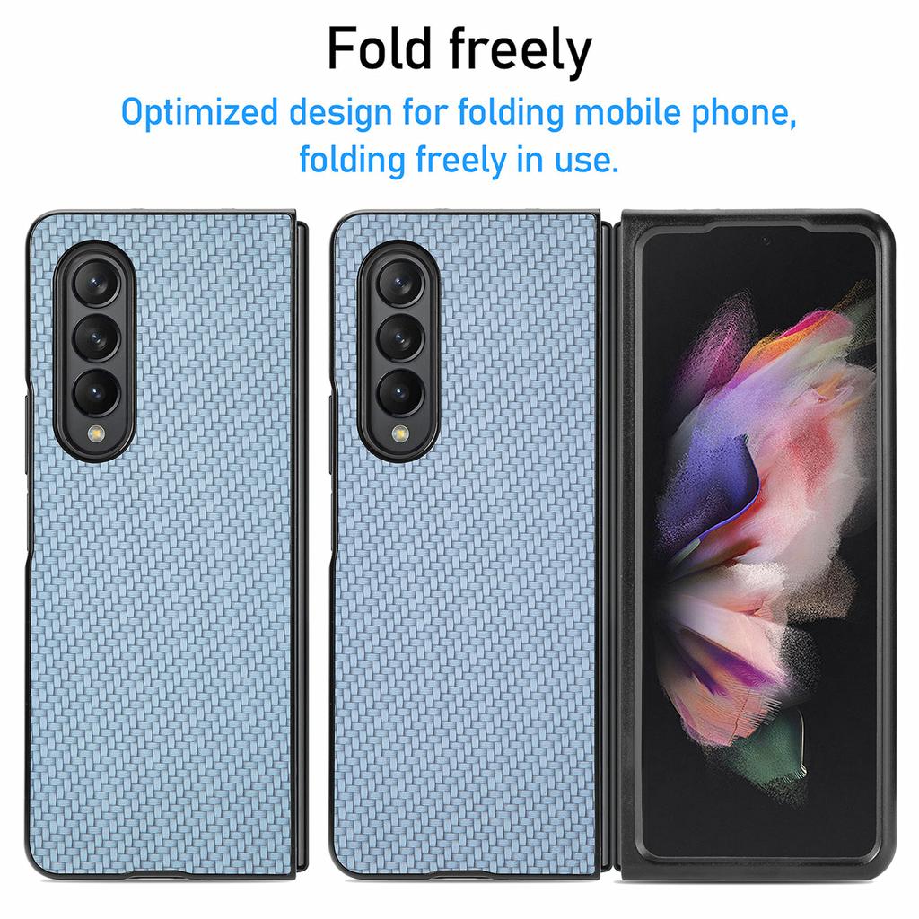 Modische, luxuriöse Klappschutzhülle für Samsung Galaxy Z Fold 4 5g Fold4 Fold3 Fold2 Fold 3 2 Zfold4 Kohlefaserhüllen