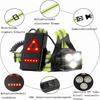 LED-Brustleuchte zum Laufen, Wandern und für Outdoor-Aktivitäten - USB-wiederaufladbar mit Sicherheitslichtern und Lichtstreifen