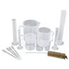 11Pcs 10ml, 25ml, 50ml, 100ml Graduated Cylinders, 50ml, 100ml, 250ml, 500ml, 1000ml Beakers, Pipettes Set with Brush