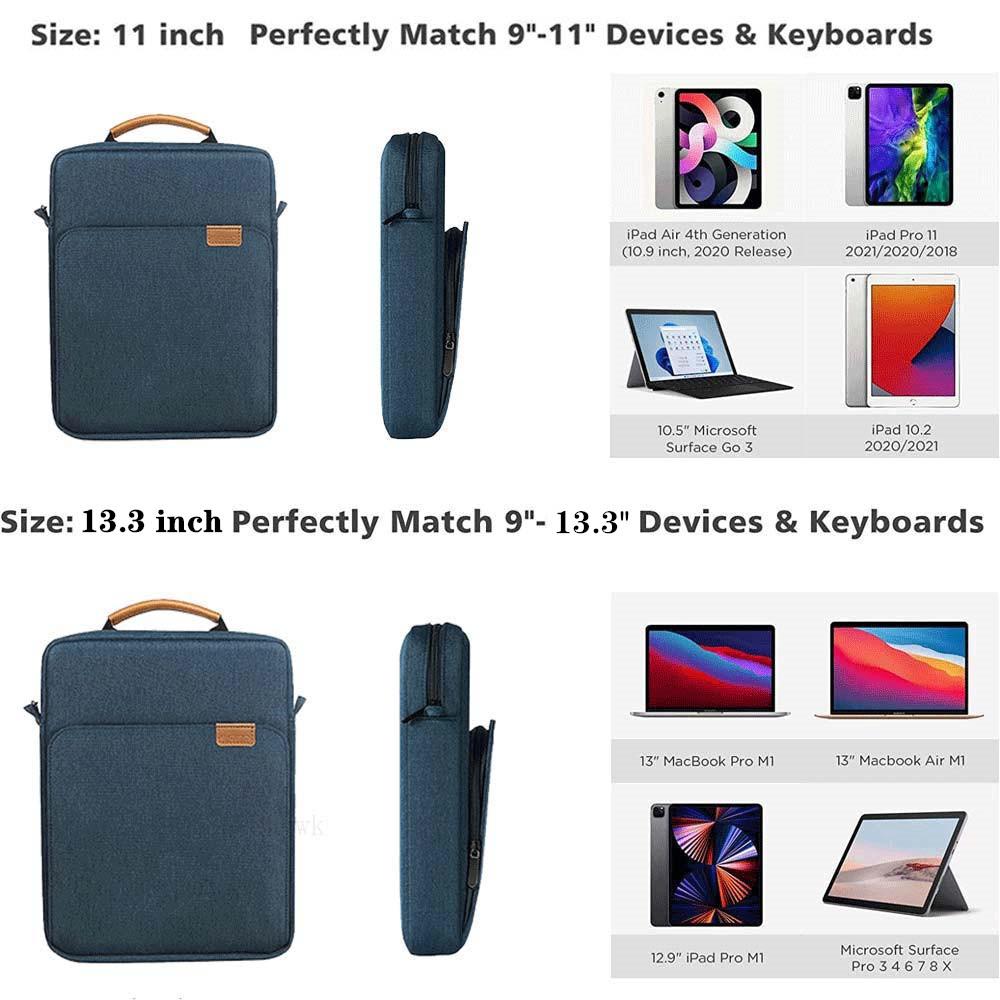 Tablethülle für Samsung Galaxy Tab S9/Tab S9 Plus/S9+ Umhängetasche Hülle 13,3 Zoll für Pad 6/6 Pro/ Tab M10 HD Plus