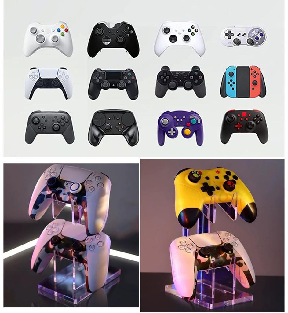 Natiform Controller Stylish Design 2-Tier Stand, (Transparent Base)