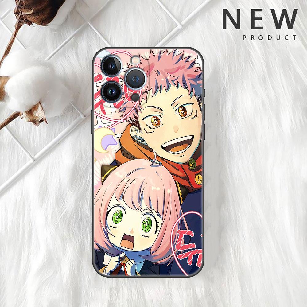 Spy Family Cartoon Case For iPhone 13 11 12 Pro Max 7 + XR 8 X 6 6S Plus XS 5 5S SE 2022 13Pro Capa Soft Phone Cover Funda