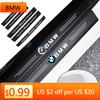 BWV1 Car Sticker Car Threshold Strip Anti Stepping Leather Protective Sticker For BMW M E46 E90 E60 F30 F10 X1 X2 X3 X5 X4 X6 X7