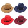 Lightweight Cowgirl Hat with Alloy Rivet Woman Ladies Cowboy Hat Party Western Style Hat Winter Outdoor Sunproof Hat