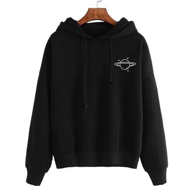 Amazon Cross-border Autumn and Winter European and American Hooded Pullover Printed Sweater Wish Multi-colored Top Women's Sports Clothes