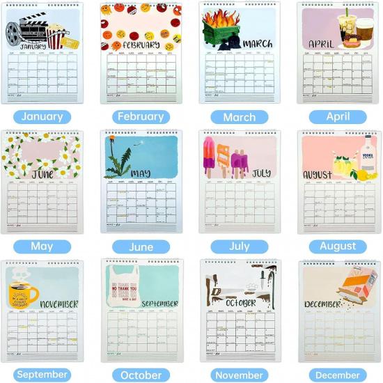 Here We Go Again 2026 Calendar, Here We Go Again Calendar, Fun Hanging Month Hanging Calendar, Match Your Witty Personality, Novelty Planning Wall
