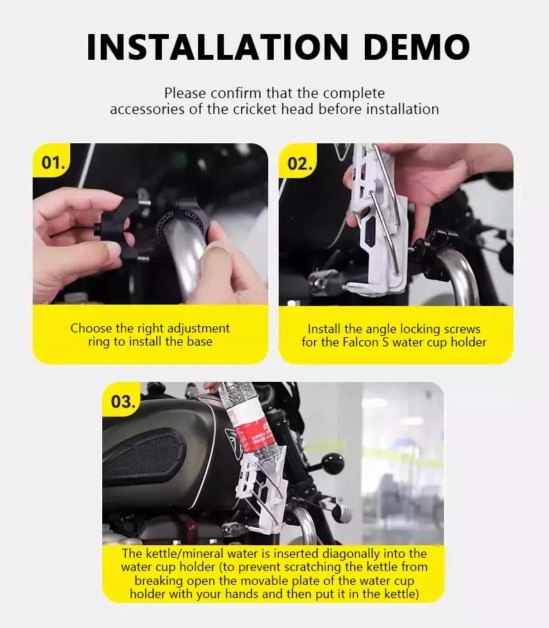 SEAMETAL Uniwersalny Uchwyt na Bidon do Roweru Motocykla Regulowany Uchwyt na Kubek na Kierownicę Koszyk na Bidon do MTB Kolarstwa Szosowego Motocykl ADV Trwały