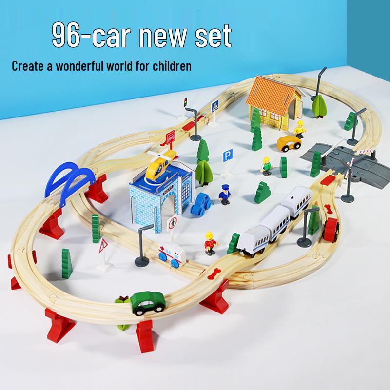 Thomas Magnetic Electric Train: Wooden Track Locomotive Educational Toy for Kids