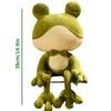 Soft Frog Plush Stuffed Animal Long-Leg Plush Frog Doll Cute Stuffed Frog Plushies Gift for Kids Plush Frog Decor Po Prop