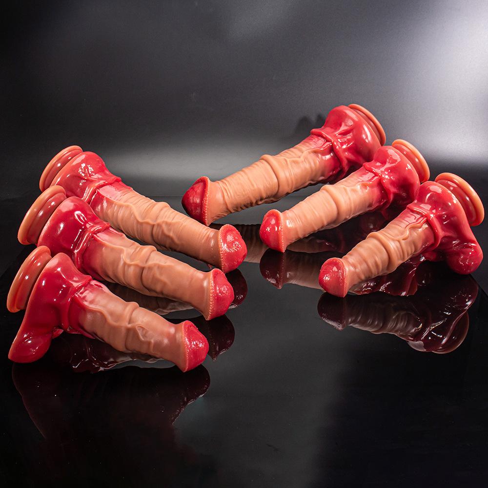 Alien horse hanging penis silicone female penis toy dildo female chrysanthemum masturbation anal plug