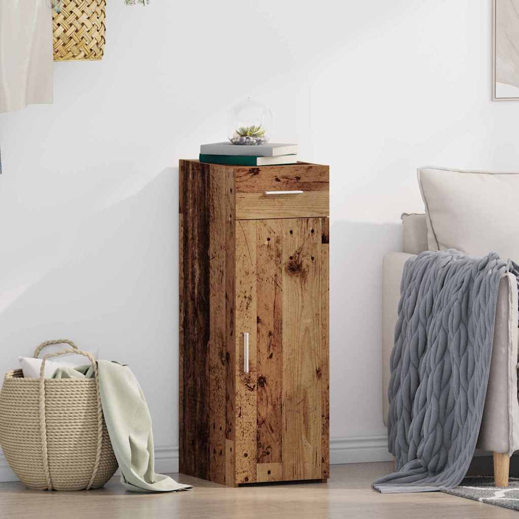 Sideboard with Drawers Reclaimed Wood Look 30 x 42.5 x 93 cm