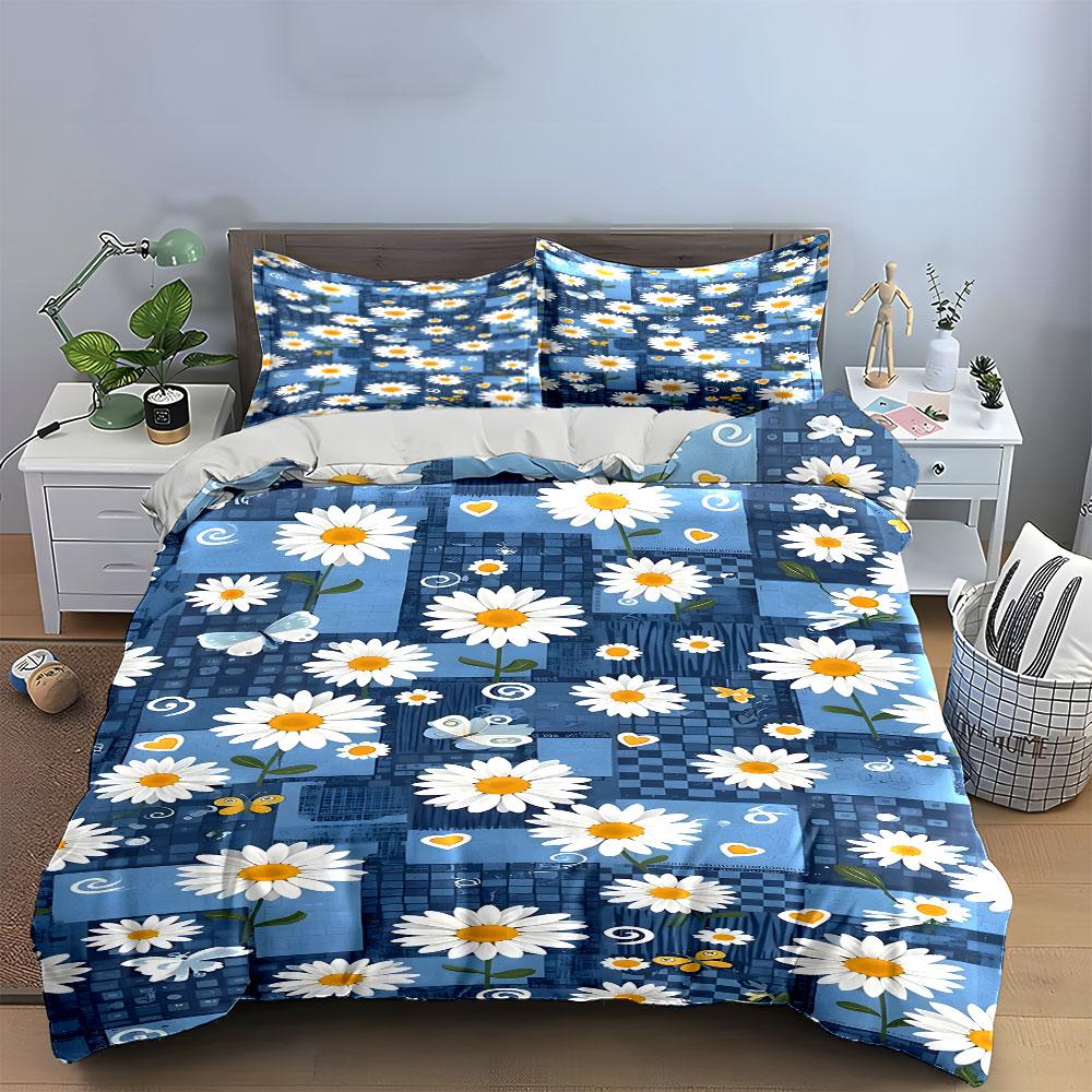 "Dreamy Daisy Symphony" Bedding sets Duvet covers Pillowcases(1* Duvet Cover 2* Pillowcases without duvet insert)