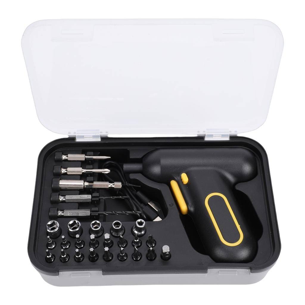 2  Electric Screwdriver, Cordless Drill with Rechargeable Battery and 6     Levels, for   Work On Furniture and Electronics