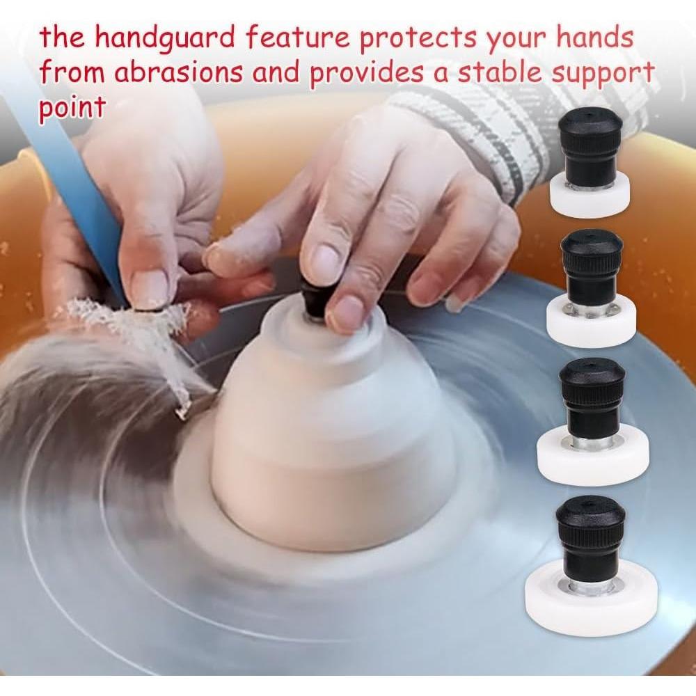 1 set Professionellt Keramiklera Finishverktygsset med Handskydd, Ouppladdningsbar Drejskiva Trimmer, Idealisk för Skulptur & Keramik