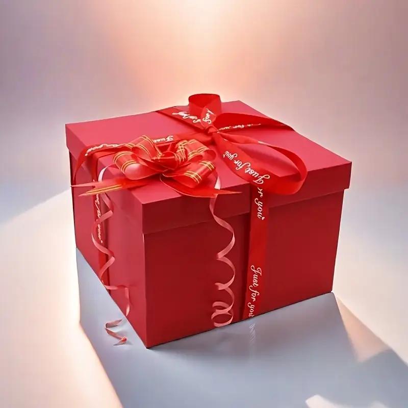 1Pc DIY Surprise Gift Box for Birthdays, Valentine's & Weddings - Perfect for Proposals & Party Favors, Includes Lid