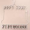 Folding Stainless Steel Clothespin Portable Clothes Drying Multifunctional Laundry Hanger  Balcony