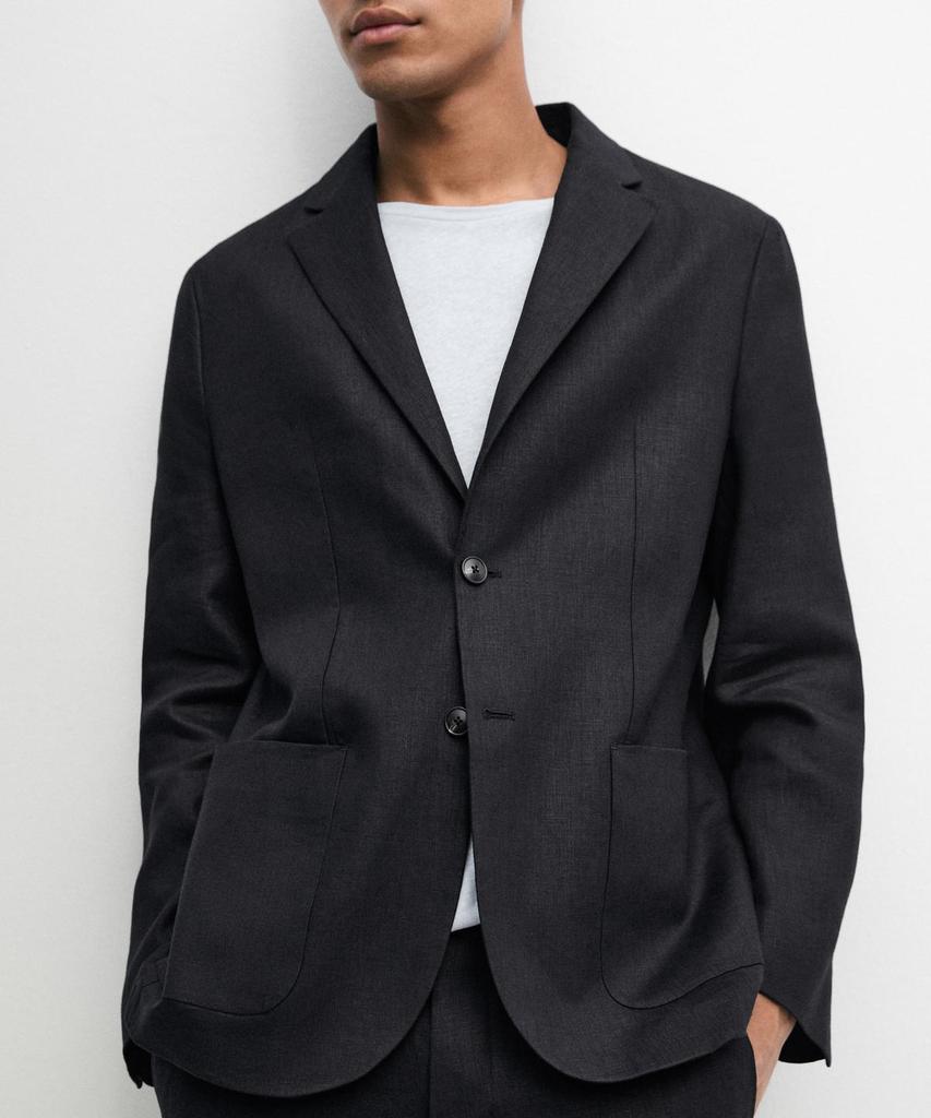 Massimo Dutti Linen Suit Blazer