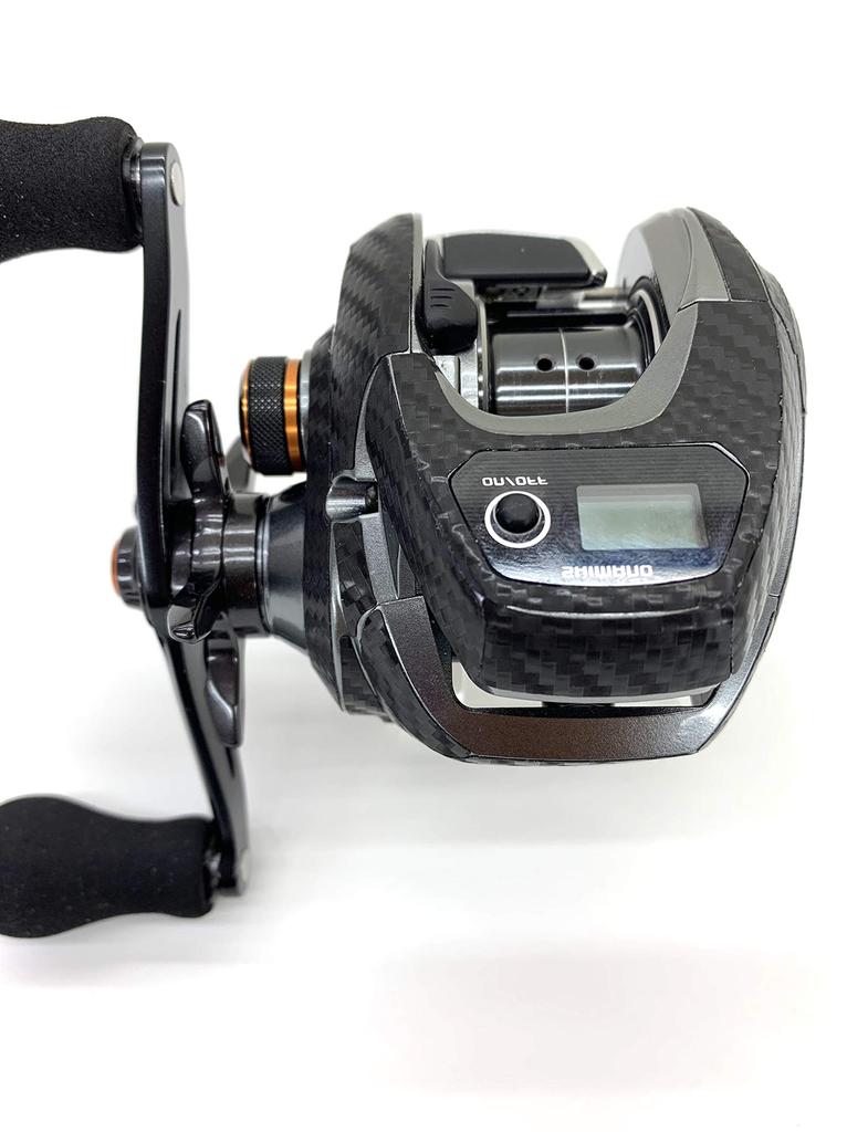 CUSTOM SEAT.JP YOROI Custom Decal for 17 Barchetta, Scratch Protection, Baitcasting Reel Customization (Black, Right-Handed)