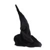 Black Devil Cap Folds Wool Knit Hat Vintage Halloween Party Headgear  Cosplay Costume